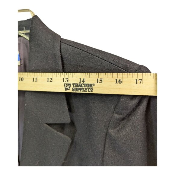VTG Classic Women's PENDLETON Black 100% Virgin Wool Blazer Size 8 Made In USA - Picture 7 of 11
